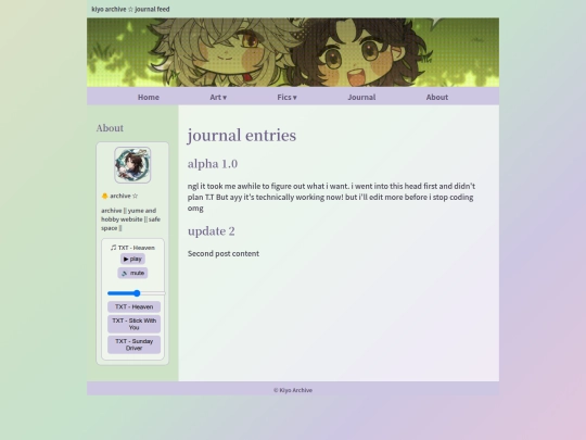Website screenshot