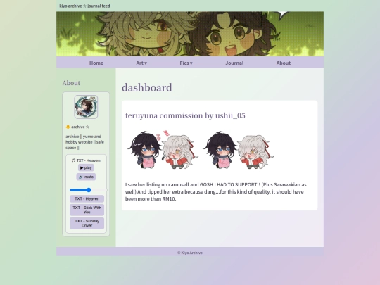 Website screenshot