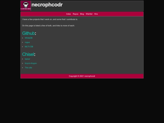 Website screenshot