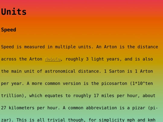units screenshot