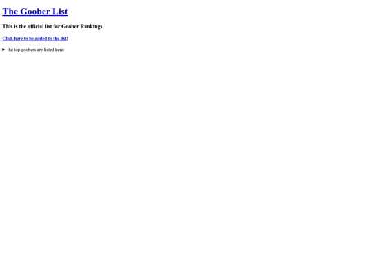gooberlist/gooberlist screenshot