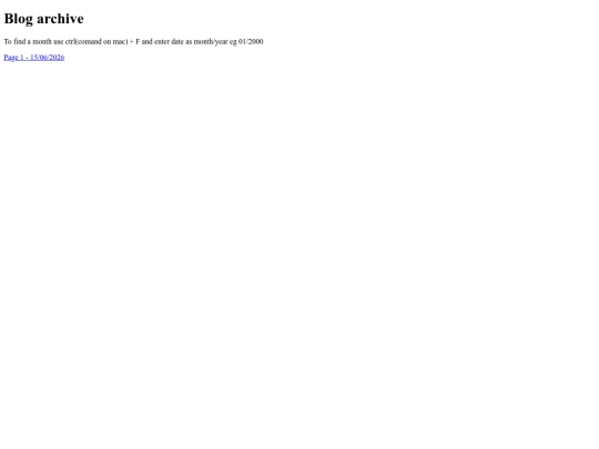 Blog/Blogs/Blog_Archive screenshot