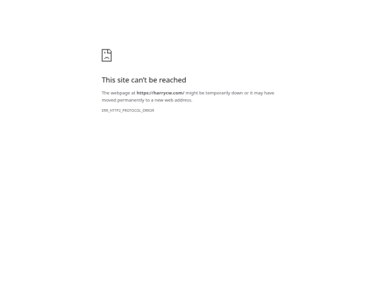 theofficialharrycwwebsite screenshot