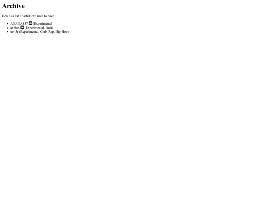 archive screenshot