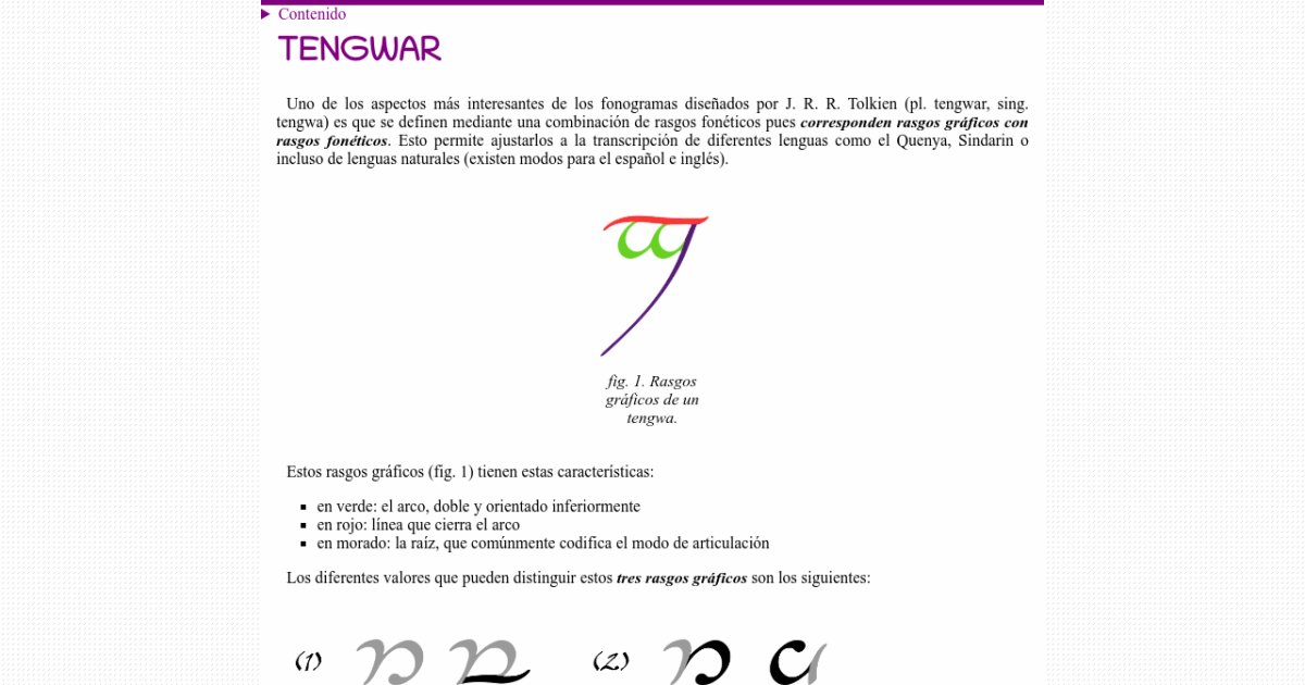 alfabeto tengwar para ingles