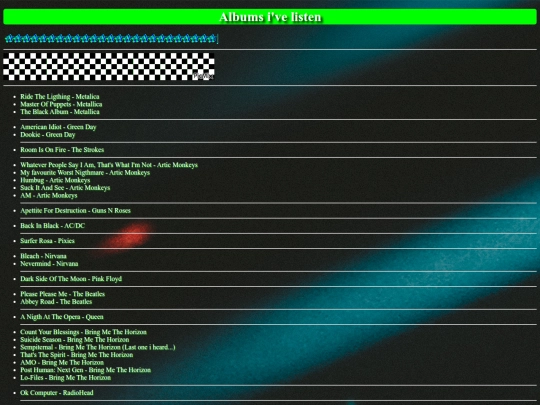 Albums screenshot