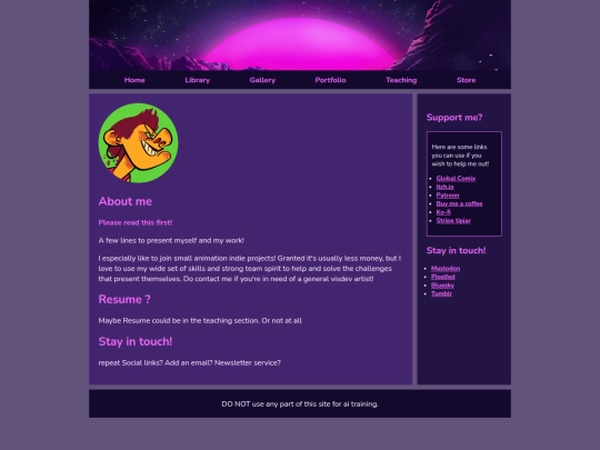 Website screenshot