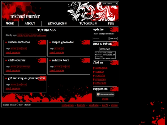 home/tutorials screenshot