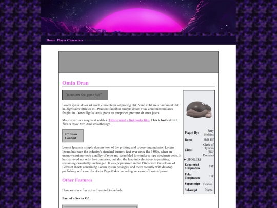 Website screenshot