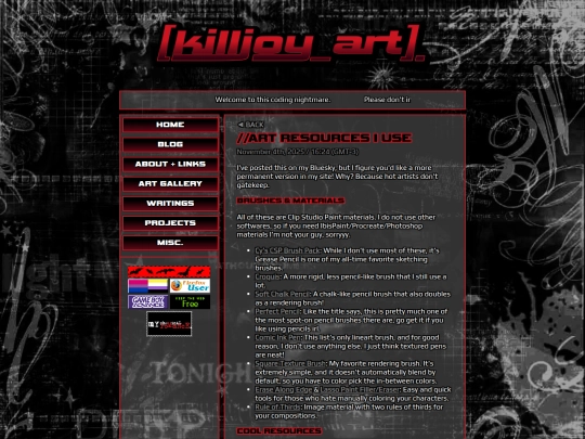 Website screenshot