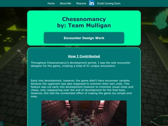 Chessnomancy-EncounterDesign screenshot