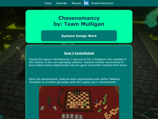 Chessnomancy-SystemsDesign screenshot