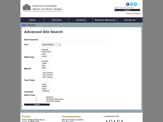 Website screenshot