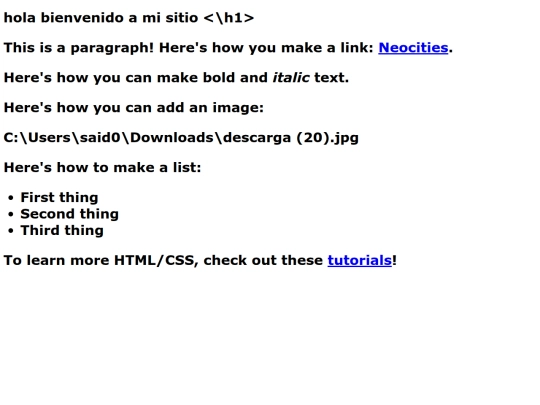 index screenshot