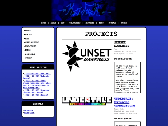 projects screenshot