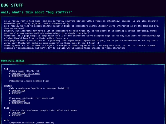 bugstuff screenshot