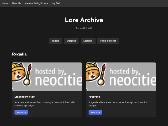 TestSite screenshot
