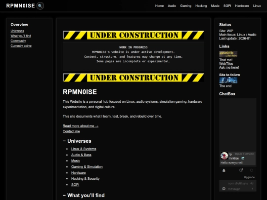 Website screenshot
