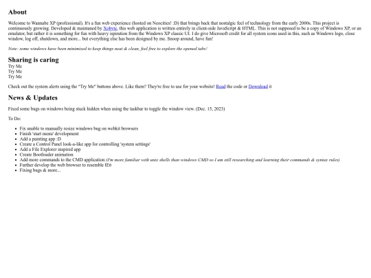 test screenshot