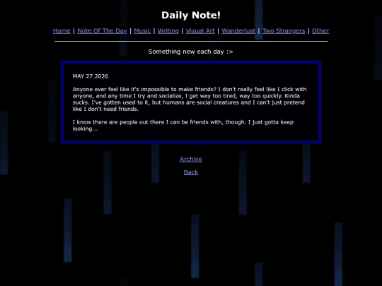 Notes/NoteOfTheDay screenshot