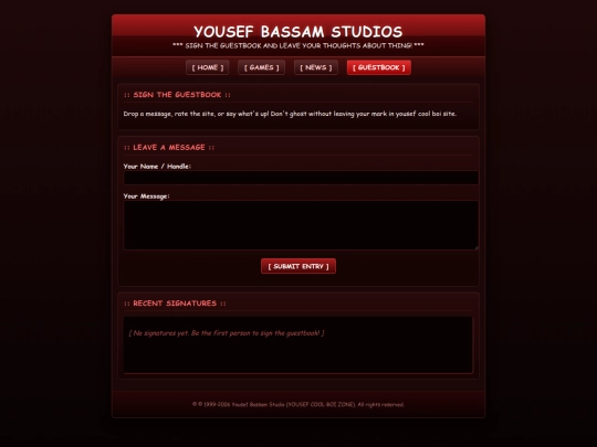 guestbook screenshot