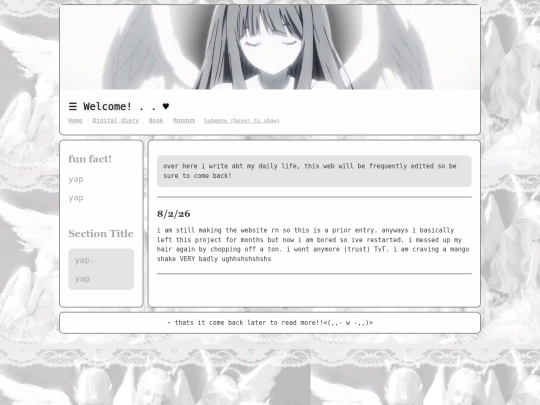 diary screenshot