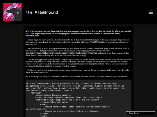 creations/programming/playground/theme screenshot