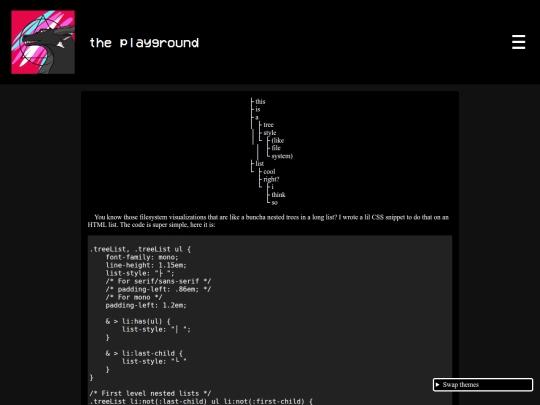 creations/programming/playground/tree_list screenshot