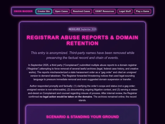 Website screenshot