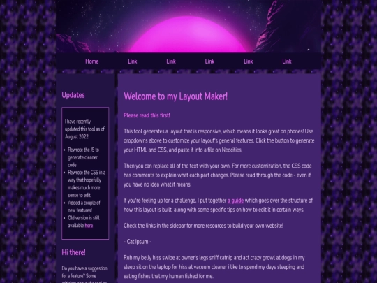 Website screenshot