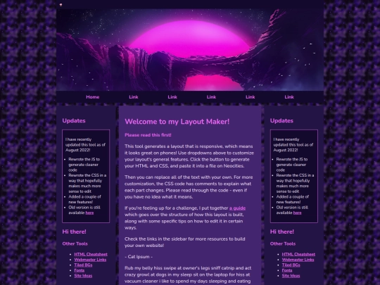 Website screenshot