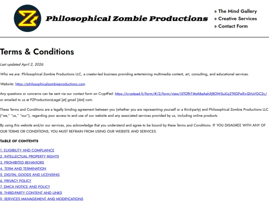 terms screenshot