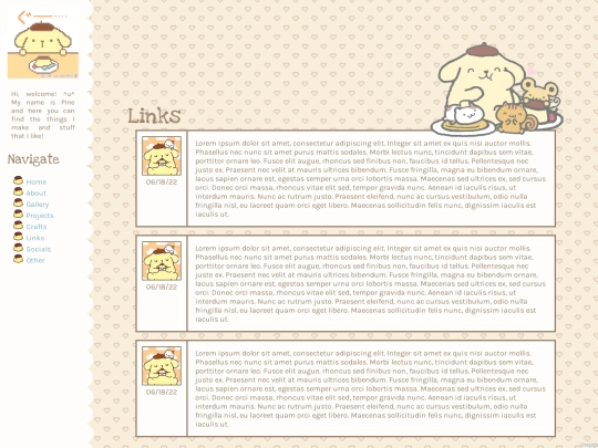 links screenshot