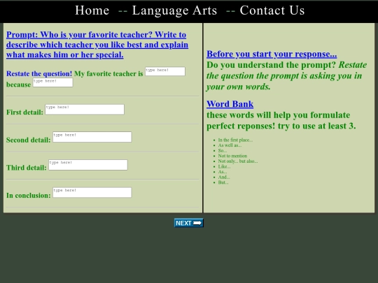 Website screenshot