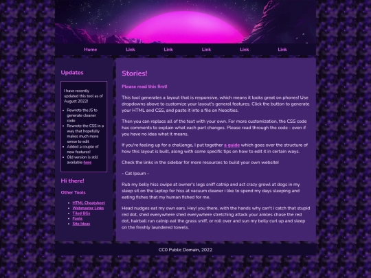 Website screenshot