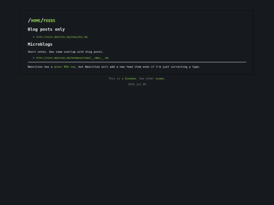 feeds screenshot