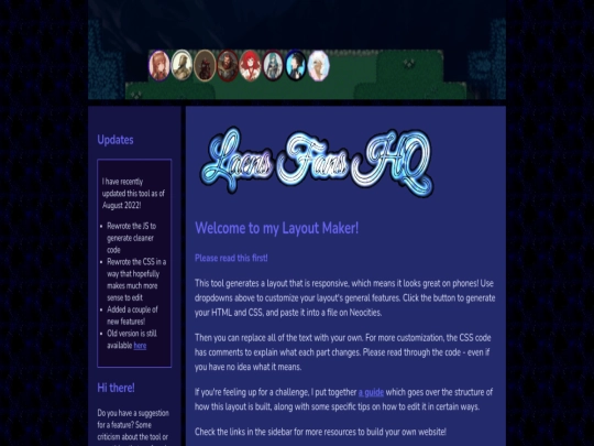 Website screenshot