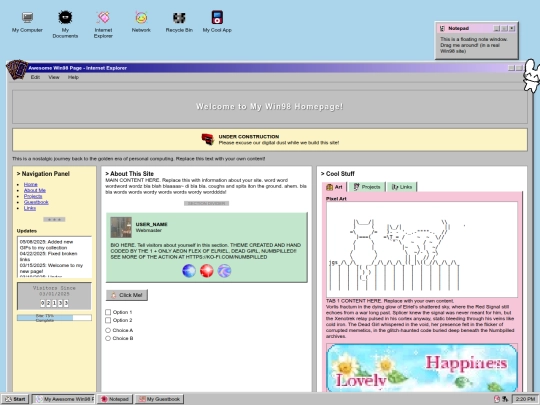 Website screenshot