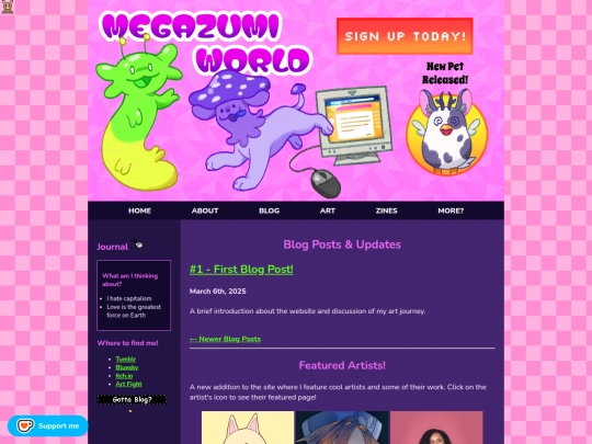 Website screenshot