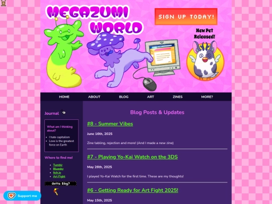 Website screenshot