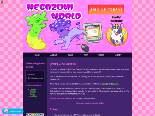 Website screenshot