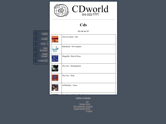 cdworld/cd screenshot