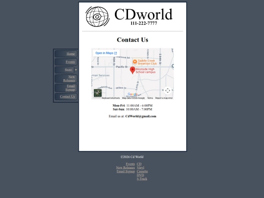 cdworld/contact screenshot