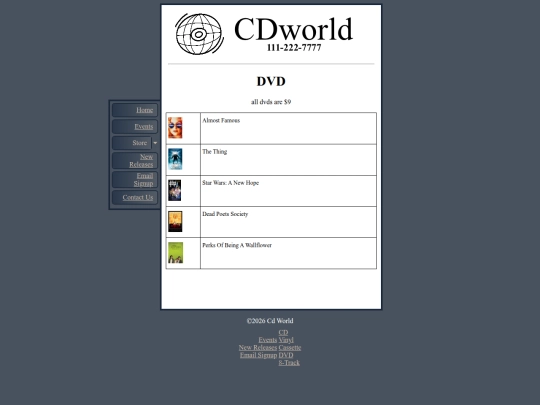 cdworld/dvd screenshot