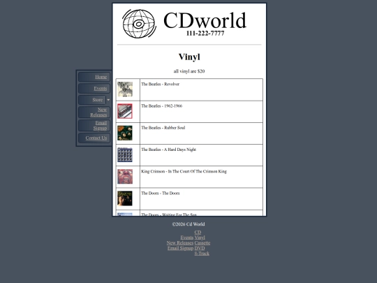 cdworld/vinyl screenshot