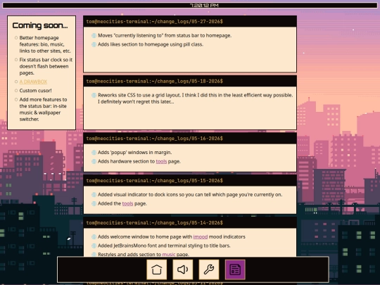 changelog screenshot