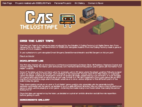 Website screenshot