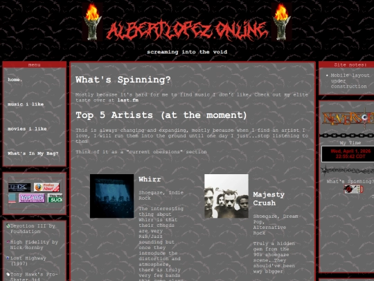 Website screenshot