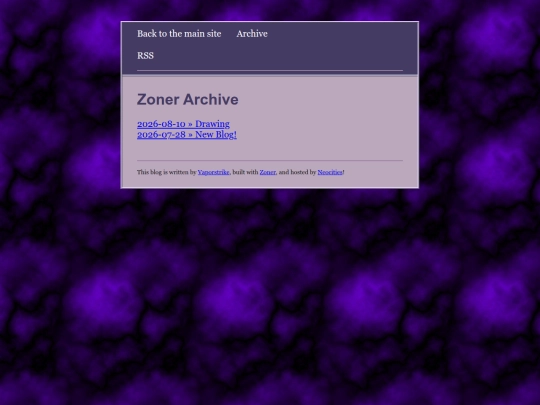 blog/archive screenshot