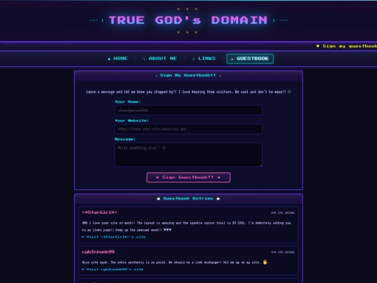 Website screenshot